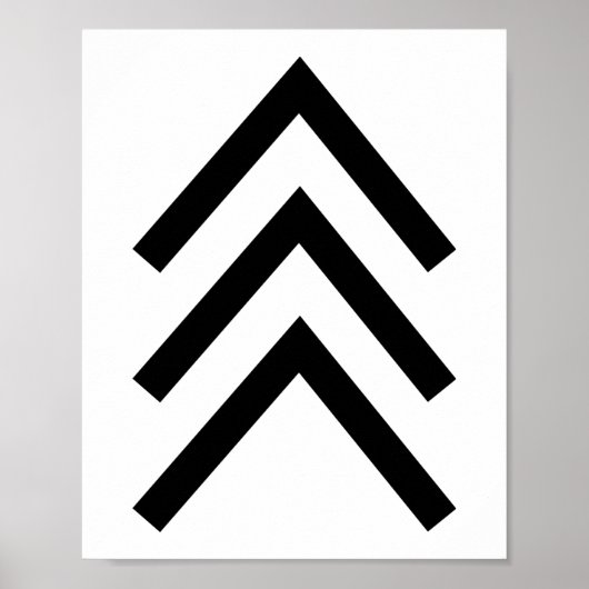 Trisomy 21 Down Syndroom Drie chromosoompijlen Poster (Voorkant)