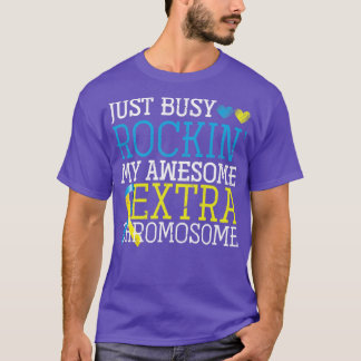 Trisomy 21 Kinder downsyndroom Bewustheid T-shirt