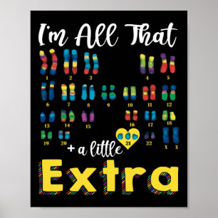 Trisomy 21 xx Extra Chromosoommeisjes Wereldondera Poster