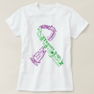 Trisomy 8 Awareness Ribbon T-shirt