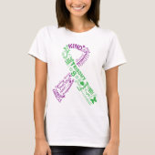 Trisomy 8 Awareness Ribbon T-shirt (Voorkant)