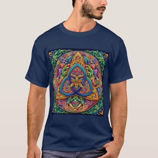 Trisquel Celta: Símbolo de la Eternidad  T-shirt (Voorkant)