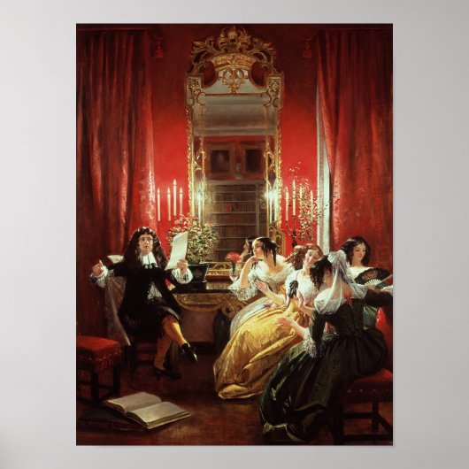 Trissotin leest zijn Sonnet Poster (Voorkant)