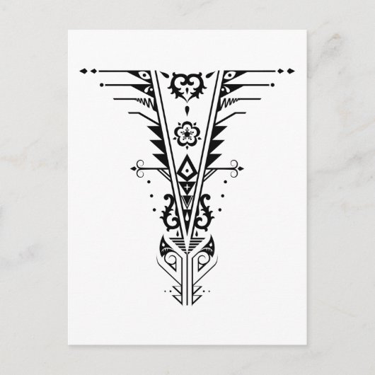 tristack van trichrome briefkaart (Voorkant)
