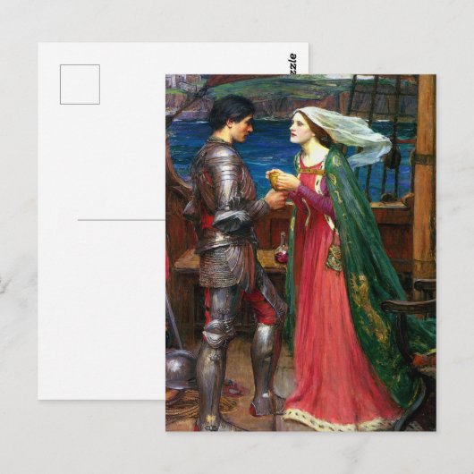 Tristan and Isolde, c. 1916 by John Waterhouse Briefkaart (Voorkant / Achterkant)