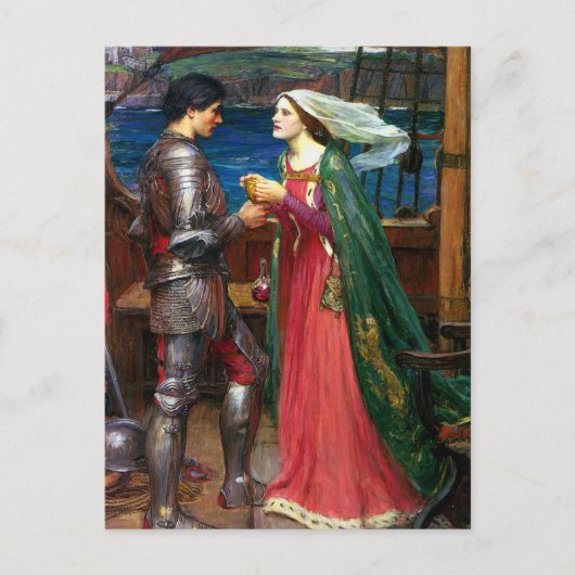 Tristan and Isolde, c. 1916 by John Waterhouse Briefkaart (Voorkant)
