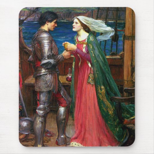 Tristan and Isolde, c. 1916 by John Waterhouse Muismat (Voorkant)