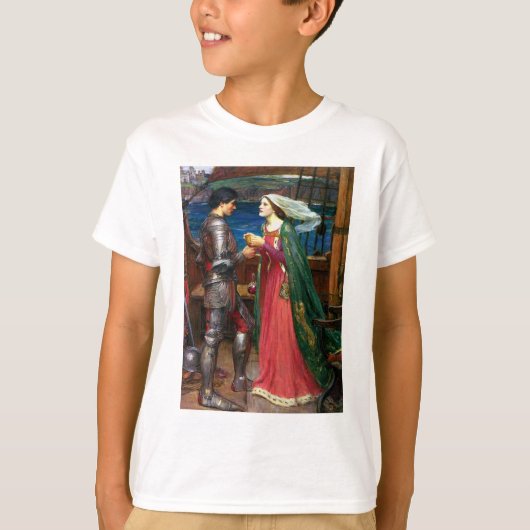 Tristan and Isolde, c. 1916 by John Waterhouse T-shirt (Voorkant)