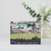 Tristan da Cunha Briefkaart. Echte foto van Edinbu Briefkaart (Staand voorkant)
