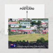 Tristan da Cunha Briefkaart. Echte foto van Edinbu Briefkaart (Voorkant / Achterkant)