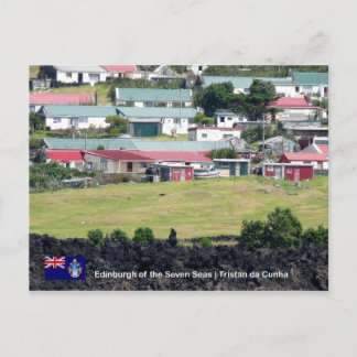 Tristan da Cunha Briefkaart. Echte foto van Edinbu Briefkaart