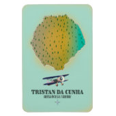 Tristan da Cunha British Overseas Territory Map Magneet (Verticaal)