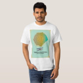 Tristan da Cunha British Overseas Territory Map T-shirt (Voorkant volledig)