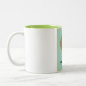 Tristan da Cunha British Overseas Territory Map Tweekleurige Koffiemok (Links)