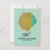 Tristan da Cunha Brits overzees gebied kaart (Achterkant)
