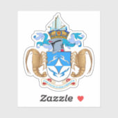 Tristan da Cunha coat of arms, British Overseas Sticker (Vel)