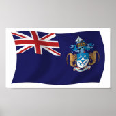 Tristan Da Cunha Flag Poster Print (Voorkant)
