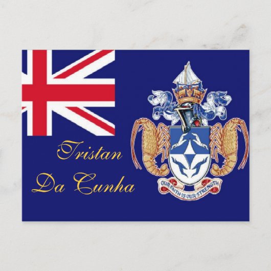 Tristan Da Cunha St Helena briefkaart (Voorkant)