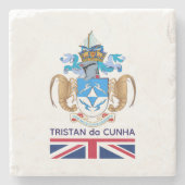 Tristan da Cunha Stenen Onderzetter (Voorkant)