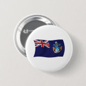 Tristan da Cunha Vlag Knop Ronde Button 5,7 Cm (Voorkant /achterkant)