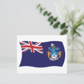 Tristan Da Cunha Vlag Postkaart (Staand voorkant)
