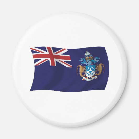 Tristan da Cunha Vlagmagneet Magneet (Voorkant)