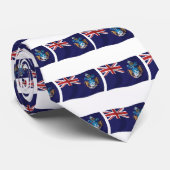 Tristan da Cunha Vlagstrik Stropdas (Opgerold)