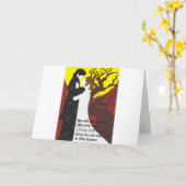 Tristan en gift Iseult met citaat Kaart (Gele Bloem)