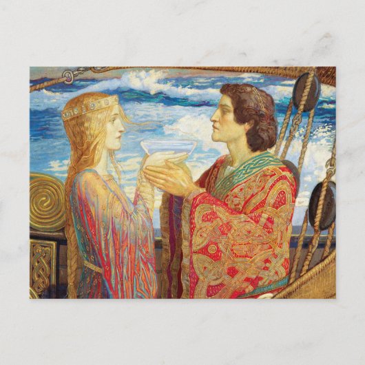 Tristan en Isolde, ca. 1912 door John Duncan Briefkaart (Voorkant)