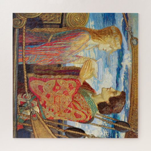 Tristan en Isolde, ca. 1912 door John Duncan Legpuzzel (Horizontaal)