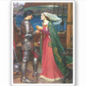 Tristan en Isolde, ca. 1916 door John Waterhouse Sticker (Voorkant)