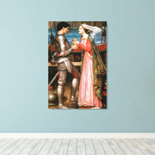 Tristan en Isolde Canvas Afdruk (Insitu (Houten vloer))