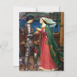 Tristan en Isolde, circa 1916 door John Waterhouse Briefkaart
