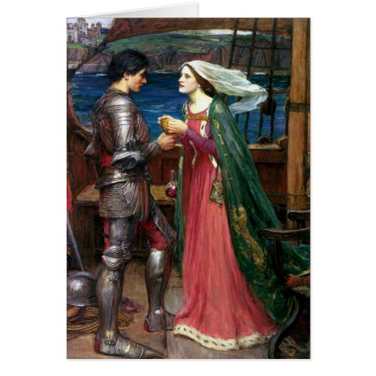Tristan en Isolde door John William Waterhouse (Voorkant)