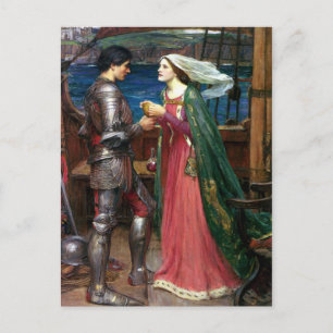 Tristan en Isolde door John William Waterhouse Briefkaart