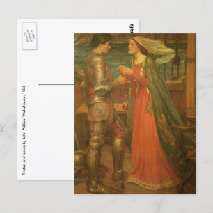 Tristan en Isolde door John William Waterhouse Briefkaart