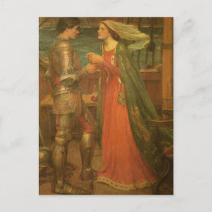 Tristan en Isolde door John William Waterhouse Briefkaart