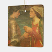 Tristan en Isolde door John William Waterhouse Keramisch Ornament (Links)