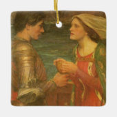 Tristan en Isolde door John William Waterhouse Keramisch Ornament (Voorkant)