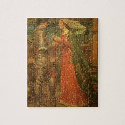 Tristan en Isolde door John William Waterhouse Legpuzzel (Verticaal)