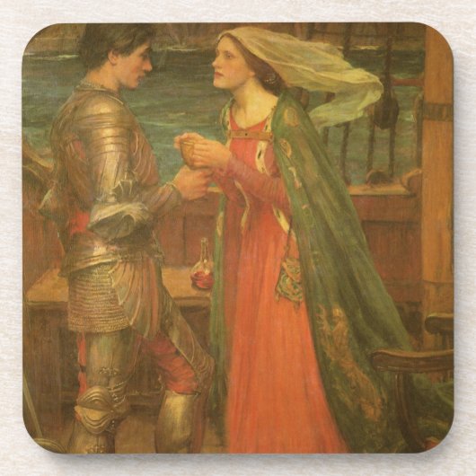 Tristan en Isolde door John William Waterhouse Onderzetter (Voorkant)