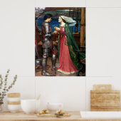 Tristan en Isolde door John William Waterhouse Poster (Keuken)
