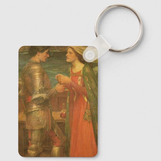 Tristan en Isolde door John William Waterhouse Sleutelhanger (Achterkant)