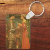 Tristan en Isolde door John William Waterhouse Sleutelhanger (Achterkant)