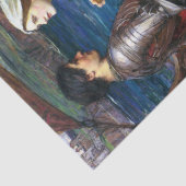 Tristan en Isolde door John William Waterhouse Tissuepapier (Detail)