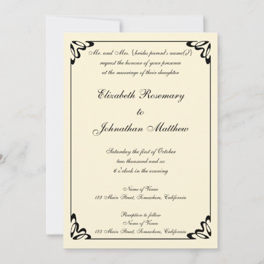 Tristan en Isolde door JW Waterhouse Bruiloft Kaart (Achterkant)