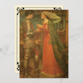 Tristan en Isolde door JW Waterhouse Bruiloft Kaart