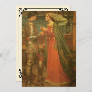 Tristan en Isolde door JW Waterhouse Bruiloft Kaart