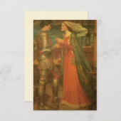 Tristan en Isolde door JW Waterhouse Bruiloft RSVP Kaartje (Voorkant / Achterkant)