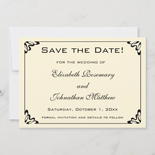 Tristan en Isolde door JW Waterhouse Bruiloft Save The Date (Achterkant)